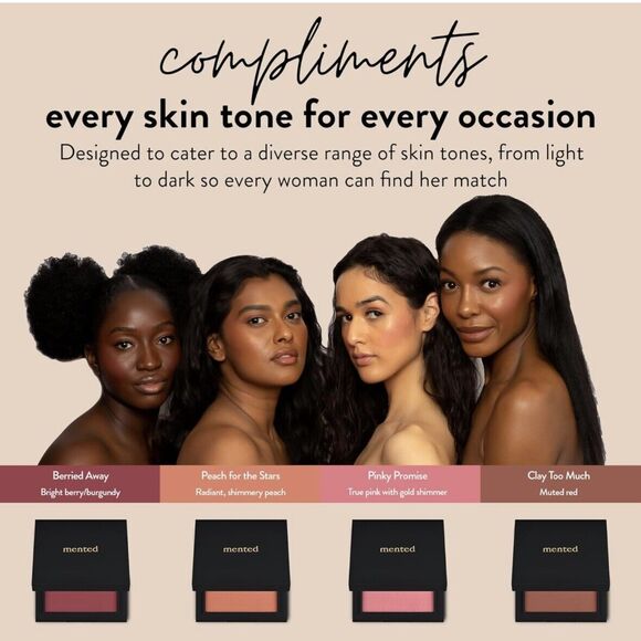 Mented Cosmetics Peach For The Stars Blush Vegan 0.2 oz / 7 g NIB - Picture 5 of 8